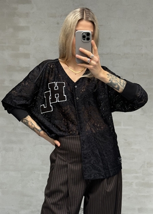 Court ls lace tee Black HAUTE L\'AMITIÈ